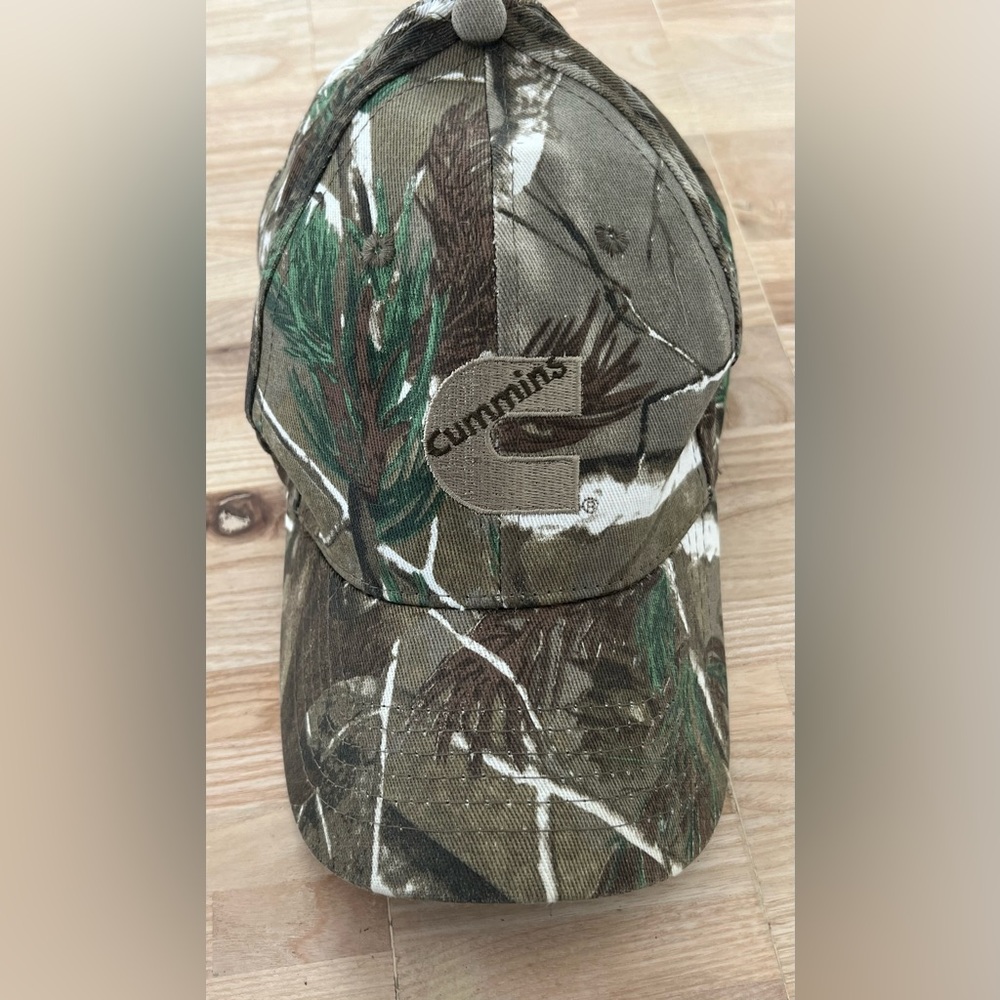 Cummins Camouflage Hat Embroidered Logo Hook and Loop Closure Adjustable Back
